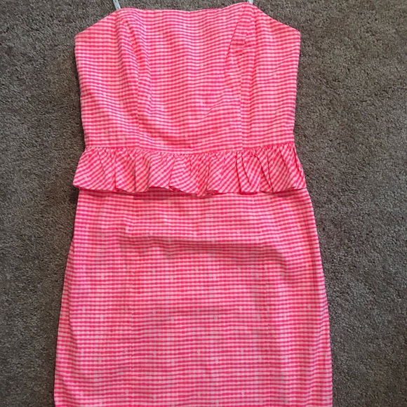 Lilly Pulitzer Lowe Peplum Dress size 00 - Picture 6 of 7